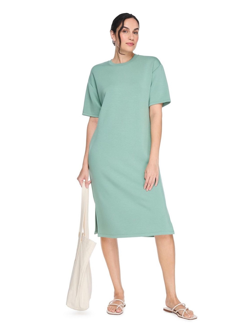 George George Women's Soft Knit T-Shirt Midi Dress